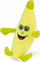 Lodër për qen BarryKing Banana, pelushi, 15.5 cm, e verdhë