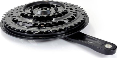 Set zinxhirësh biçiklete Shimano Altus FC-M311, square taper, 7/8 marshe, i zi