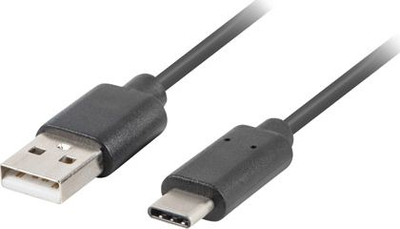 Kabllo USB Lanberg USB-C - USB A, 3m, e zezë