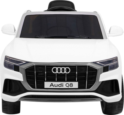 Makina elektrike për kalamaj Audi Q8 Lift, me telekomandë, rrota EVA, e bardhë