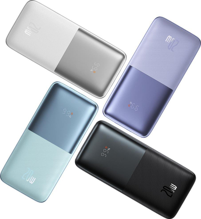 Powerbank Baseus Bipow Pro, 10000mAh, 20W USB C, i bardhë