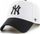 Kapelë snapback 47Brand New York Yankees Sure Shot MVP, rregullim snapback, e bardhë me strehë të zezë