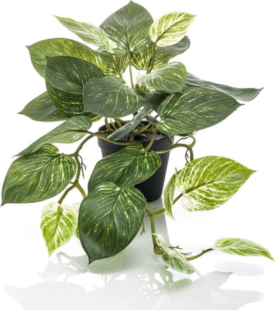 Вештачко растение Emerald Scindapsus Bush, 55 cm, со саксија, зелено