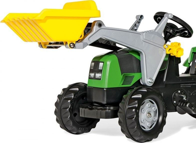 Traktor lodër Rolly Toys Deutz-Fahr Kid me rimorkjo, jeshil