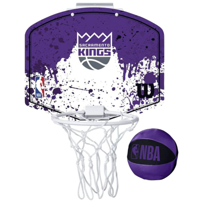 Kosh mini basketbolli Wilson NBA Sacramento Kings, për derë, shumëngjyrësh