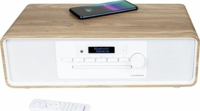 Mini sistem hi fi Thomson MIC301IDABBT, Bluetooth, CD USB radio DAB+, ngjyrë druri e çelët