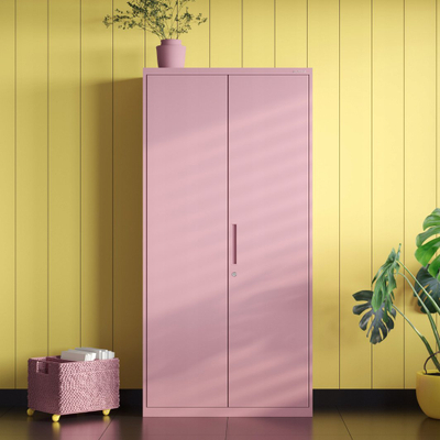Dollap zyre Jan Nowak Fresh Style JAN, metalik, 90 x 185 x 40 cm, rozë pudër