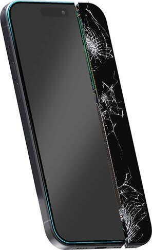 Mbrojtës ekrani Crong Shatterproof Hybrid Nano Glass, iPhone 15 Pro Max, edge to edge, transparent