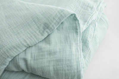 Set çarçafësh Muslin Bedding, 160x200 cm, pambuk, ngjyrë turkeze