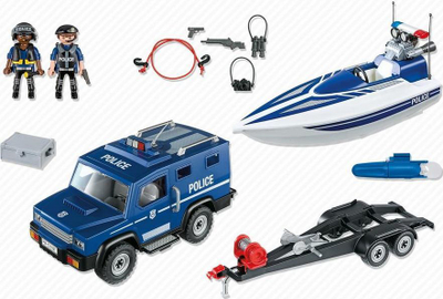 Set lodrash ndërtimi për çuna Playmobil City Action, 12 copa