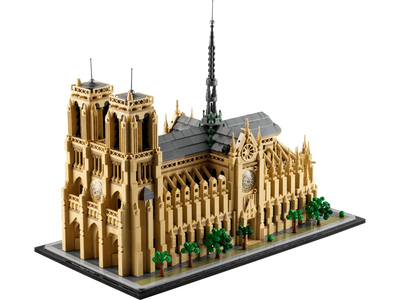 Set LEGO Architecture Notre-Dame de Paris, model dekorativ, shumëngjyrësh