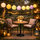 Girlanda solare ProGarden Solar Lampion, 10 LED, Ø7.5 cm, e bardhë e ngrohtë