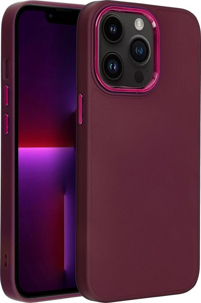 Mbulesë telefoni Tok Frame për iPhone 13 Pro, TPU, me mbrojtje për kamerën, vjollcë