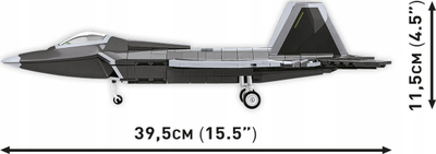 Set blloqesh COBI Lockheed F-22 Raptor 5855, 695 copa, shkalla 1:48, shumëngjyrësh