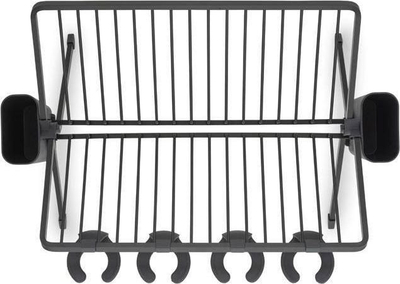 Tharëse enësh e palosshme Brabantia Folding Dish Rack Large, plastike, gri e errët