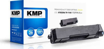 Toner printeri KMP TK-1160, i zi, kompatibil me Kyocera