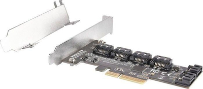 Kartë kontrolli SATA SilverStone ECS06, 6 porta SATA 6Gb/s, PCI Express Gen3 x2, e zezë