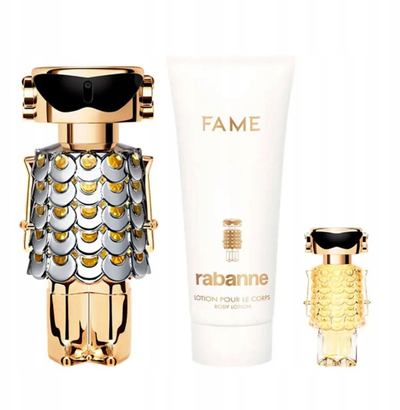 Set dhurate Paco Rabanne Fame, EDP 80ml, losion trupi 100ml, mini EDP 4ml