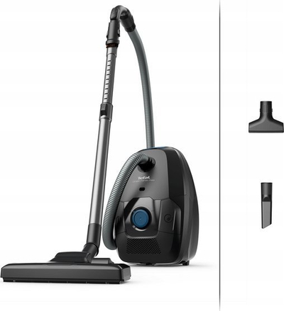 Fshesë me thes Tefal Green Force TW4931, 900W, filtër HEPA, blu