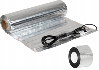Tapet ngrohës për dysheme Thermoval Heating Mat Under Panels, 150 W/m², 10 m², ngjyrë alumini