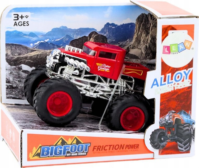 Lodër makinë offroad LeanToys 18793, me fërkim, e kuqe