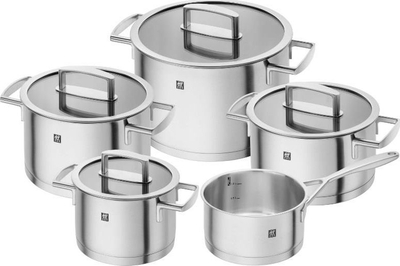 Set tenxheresh Zwilling Vitality, 5 copë, i përshtatshëm për soba me induksion, inox