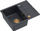 Lavaman kuzhine Ferro MORGAN 116, GraniteQ, 1 vaskë, Black Diamond