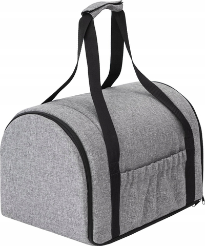 Çantë transporti R1 Tube, për mace dhe qen të vegjël, 27x39x28 cm, gri