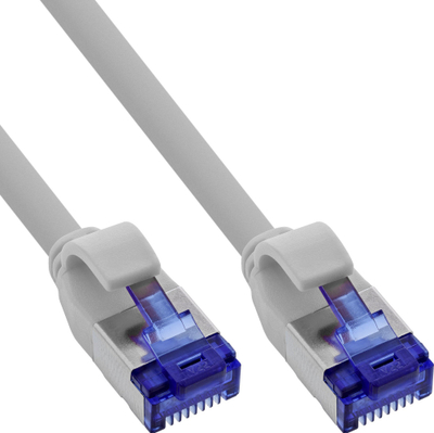 Kabllo rrjeti InLine Patch Cable Slim, Cat.6A S/FTP, 25m, gri