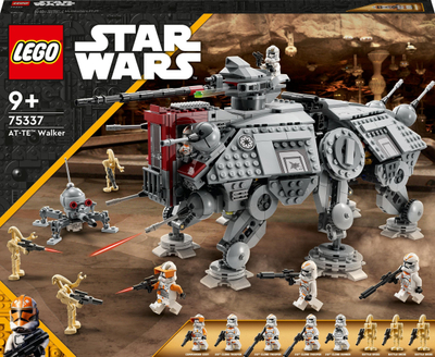 Set lodër LEGO Star Wars AT-TE Walker 75337, model për ndërtim, mbi 1000 copa, shumëngjyrësh