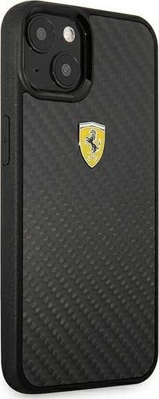 Mbrojtëse telefoni Ferrari FEHCP13SFCABK, për iPhone 13 mini 5.4", hardcase karboni, e zezë