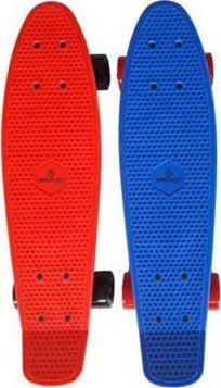 Skateboard Spartan Fiszka, plastik, rrota ABEC 7, shumëngjyrësh
