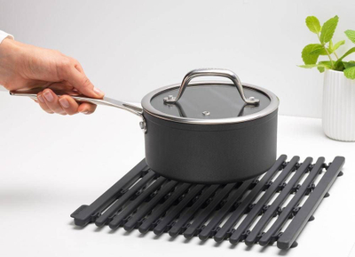 Mbështetëse lavamani Brabantia Silicone Sink Mat 302589, silikon, e gri e errët
