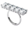 Unazë për femra Swarovski 5610730, e argjendtë