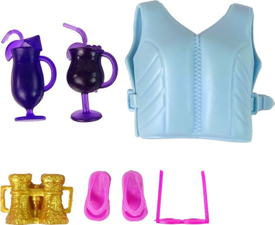 Set lodrash Leantoys Doll Motorboat, varkë me motor, plastike, rozë
