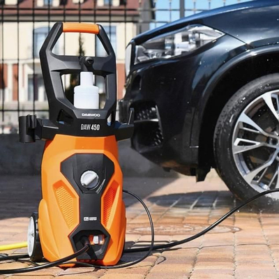 Lavapresë me presion Daewoo DAW 450, 1800W, 140 bar, portokalli e zezë