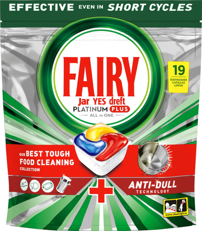 Tableta enëlarëse Fairy Platinum+ Complete, 114 copë