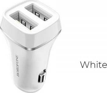 Karikues makine Borofone BZ2, 2x USB A, 2.4A, i bardhë