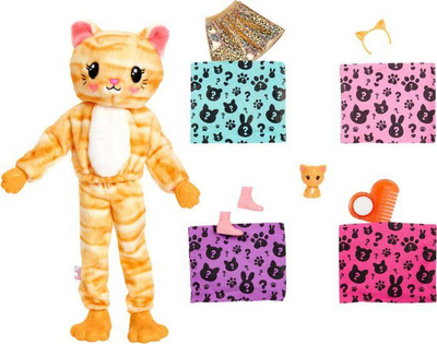Kukull Barbie Mattel Cutie Reveal - Kitten (HHG20), shumëngjyrëshe