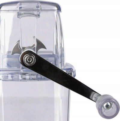 Shtrydhës akulli Ice Crusher, me dorë, PVC, transparent