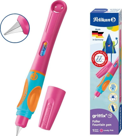 Stilolaps me bojë Herlitz Griffix, për dorë të djathtë, Lovely Pink