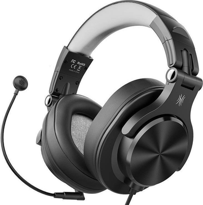 Слушалки студио OneOdio A71D, on ear, со микрофон, црни