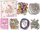 Set DIY byzylykësh Leantoys Charmsy Unicorn, me varëse, shumëngjyrësh