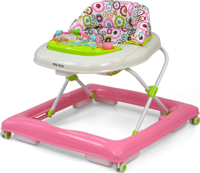 Karrocë ecëse për bebe Milly Mally Patrol Flower, lartësi e rregullueshme, panel me drita dhe tinguj, shumëngjyrëshe