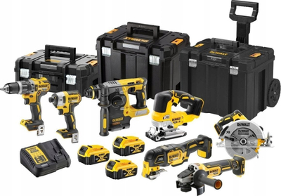 Set veglash pa kabllo DeWALT DCK755P3T, 18V, 7 copa, i verdhë