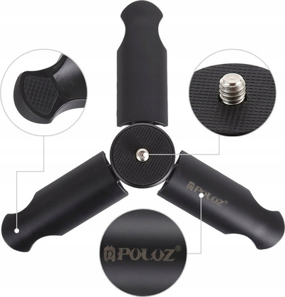 Мини трипод Puluz 5903876997359, компактен, лесен, црн