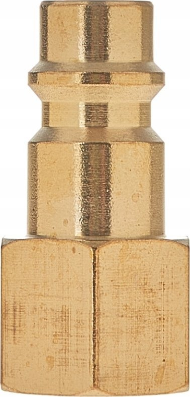 Fiting pneumatik Tvardy Wtyk GW, 1/4", bronz, i artë