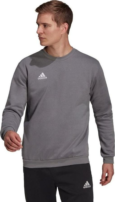 Bluzë sportive adidas Entrada 22 Sweat Top M H57479, për burra, me fleece, gri