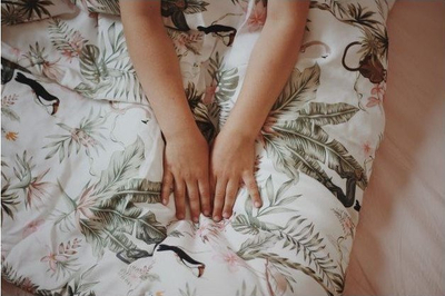 Set jorgan dhe jastëk Tropical Bamboo Bedding, bambu, anti alergjik, me print tropikal
