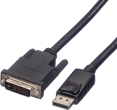 Kabllo video ROLINE 11.04.5773, DisplayPort në DVI-D, 3 m, i zi